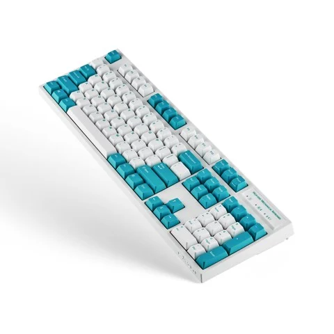 GEARVN - Bàn Phím Leopold FC900R Bluetooth White Mint Brown Switch