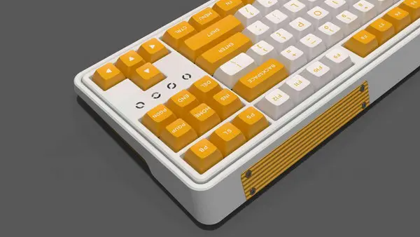 GEARVN - BÀN PHÍM CƠ FL-ESPORTS CMK87 YELLOW & WHITE - 3 MODE