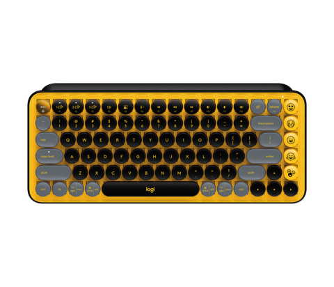 GEARVN - Bàn phím không dây Logitech POP Keys Blast Yellow