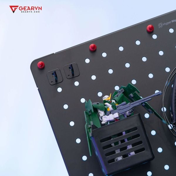 GEARVN - Bảng treo đồ Pegboard HyperWork PG-02 Đen