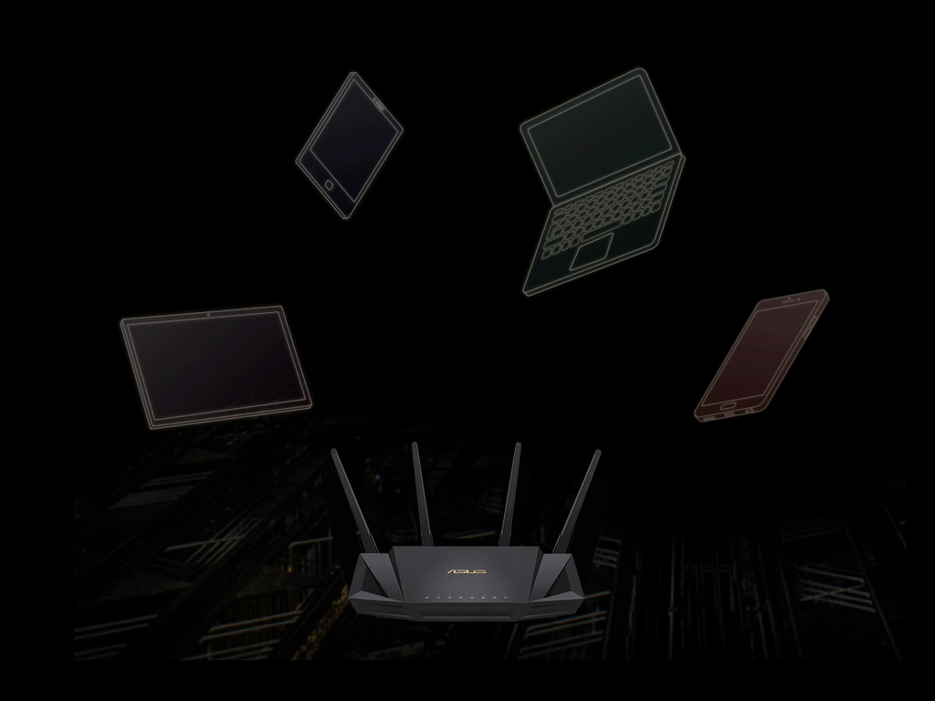 GEARVN.COM - Bộ định tuyến WiFi 6 Asus RT-AX3000 chuẩn AX3000
