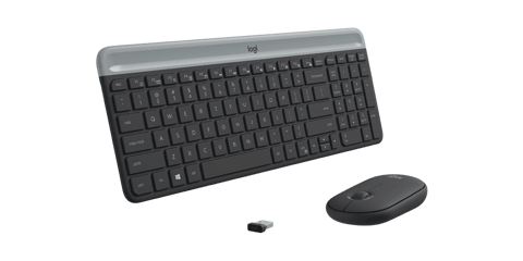 GEARVN Bộ phím chuột không dây Logitech MK470 Black