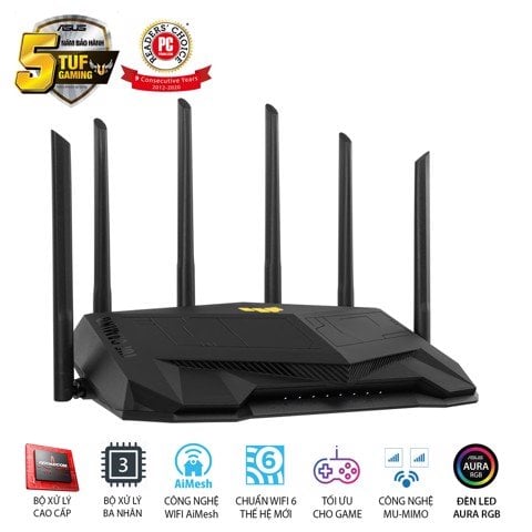 GEARVN - Bộ định tuyến WiFi 6 Asus TUF AX5400 chuẩn AX5400