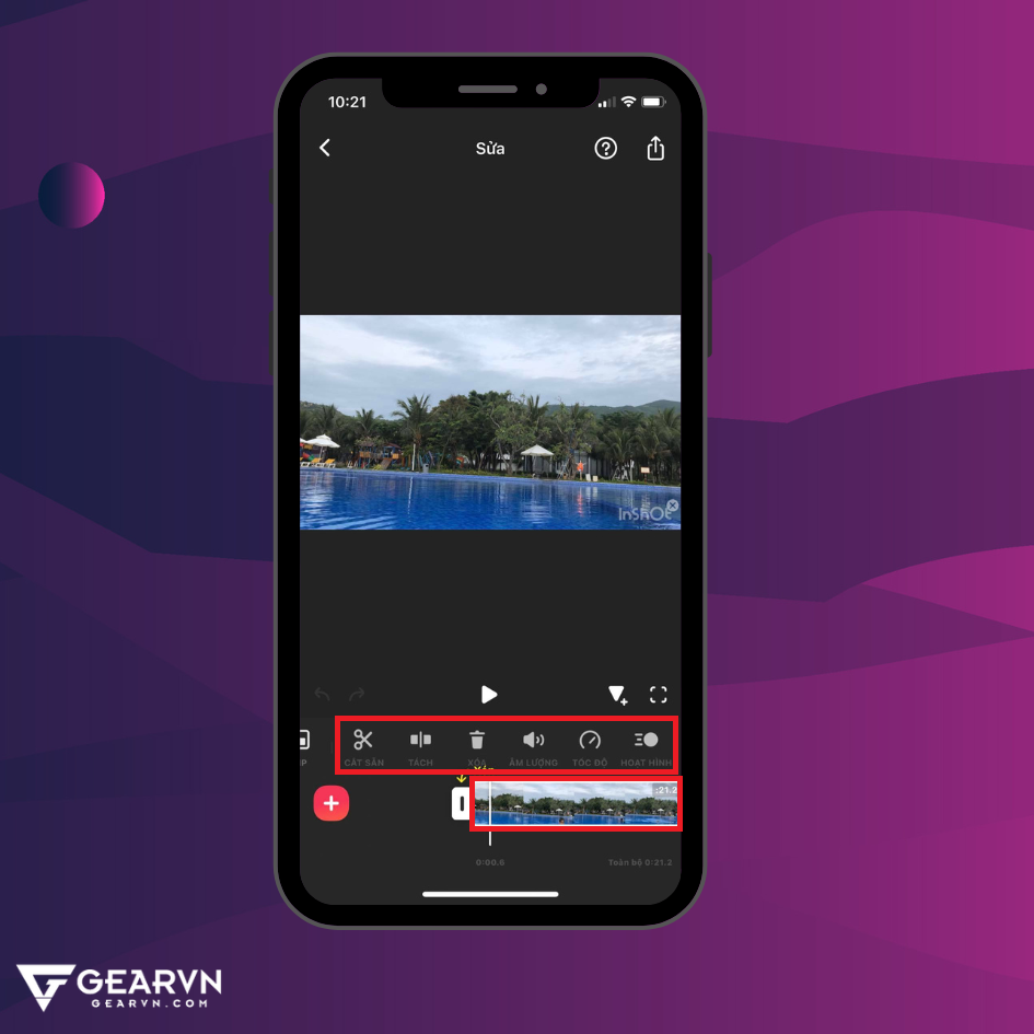GEARVN - Cắt ghép video trên điện thoại với InShot