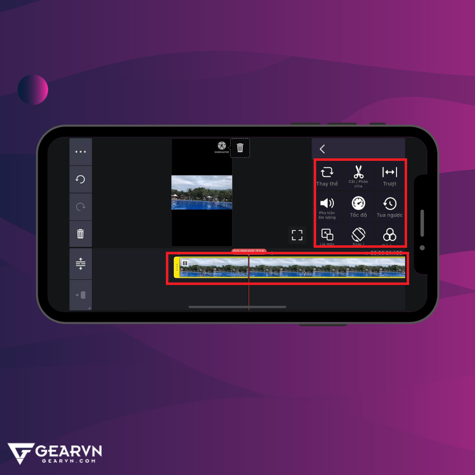 GEARVN - Cắt ghép video trên điện thoại với KineMaster