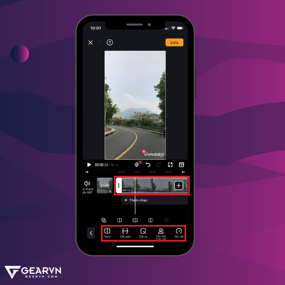 GEARVN - Cắt ghép video trên điện thoại với VivaVideo