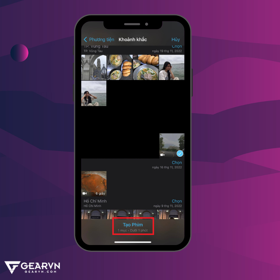 GEARVN - Cắt ghép video trên điện thoại với iMovie