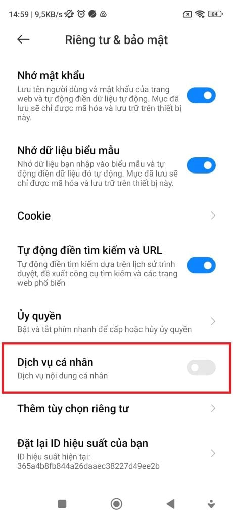 GEARVN - Chặn quảng cáo ở Trình duyệt Mi trên điện thoại Xiaomi
