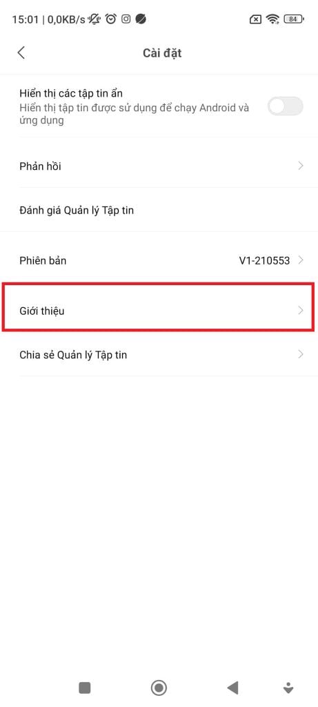 GEARVN - Chặn quảng cáo ở Quản lý tập tin trên điện thoại Xiaomi
