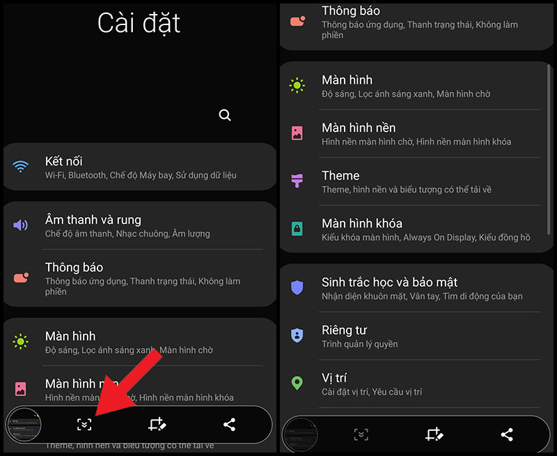 GEARVN - Cách chụp màn hình cuộn trang trên điện thoại Samsung