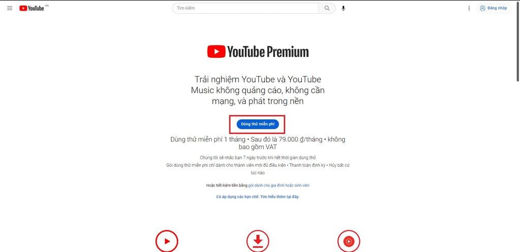 GEARVN - Đăng ký YouTube Premium trên máy tính