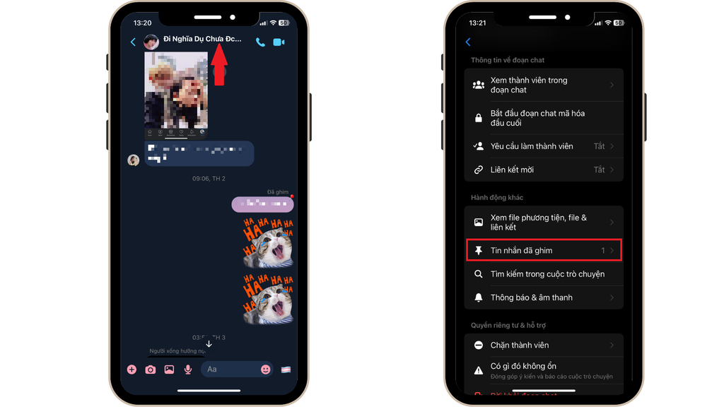 GEARVN - Cách xem lại tin nhắn đã ghim trên Messenger