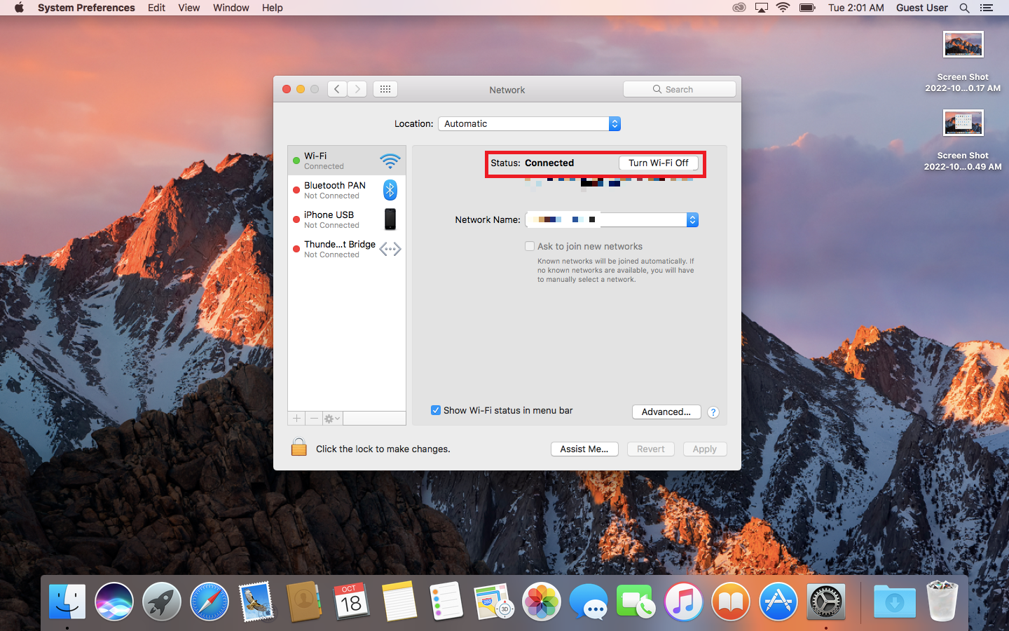 GEARVN - Check trạng thái WiFi trên Macbook