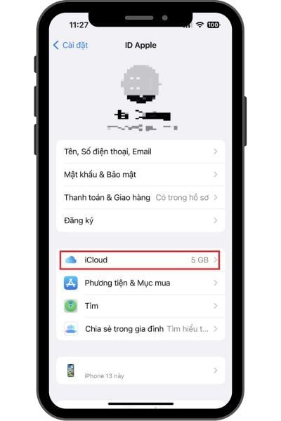 GEARVN - Sao lưu danh bạ iPhone lên iCloud