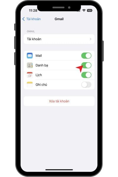 GEARVN - Sao lưu danh bạ iPhone lên Gmail