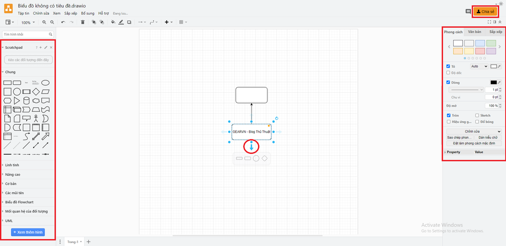 GEARVN - Cách thực hiện sơ trang bị tư bên trên PC bởi Diagrams.net