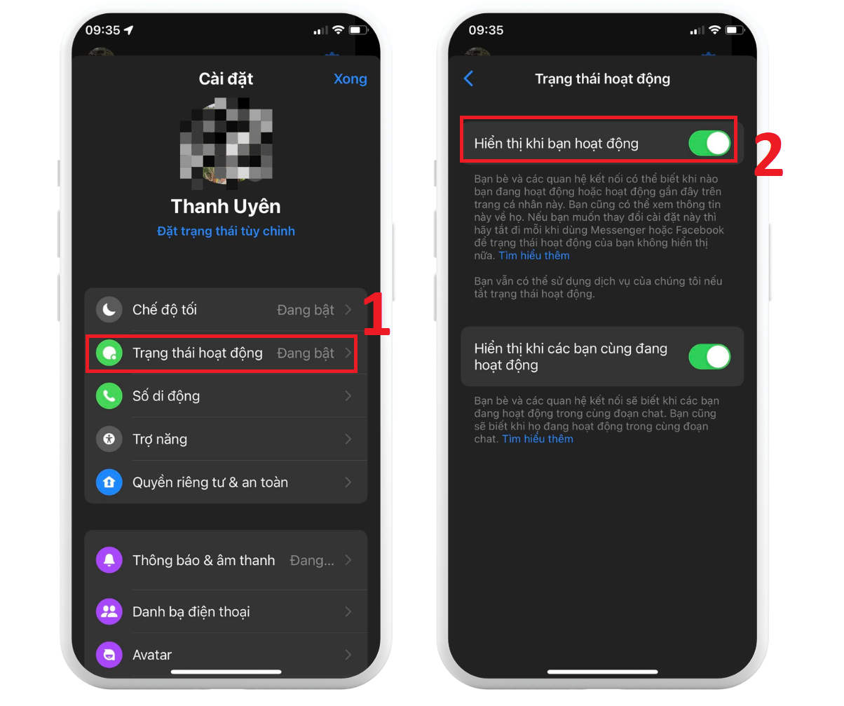 GEARVN - Cách tắt hiển thị online Facebook qua Messenger trên điện thoại