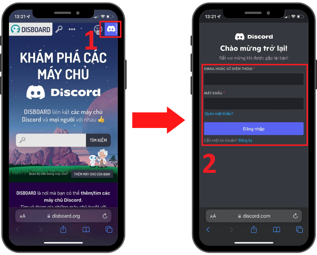 GEARVN - Cách tìm server Discord trên điện thoại