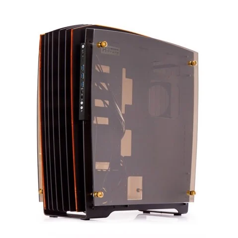 GEARVN - Case INWIN H-Frame 2.0 Black/ Amber LED Light