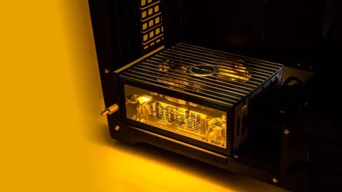 GEARVN - Case INWIN H-Frame 2.0 Black/ Amber LED Light