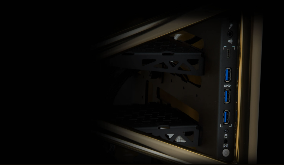 GEARVN Case INWIN D-Frame 2.0 Black/ Gold Platinum