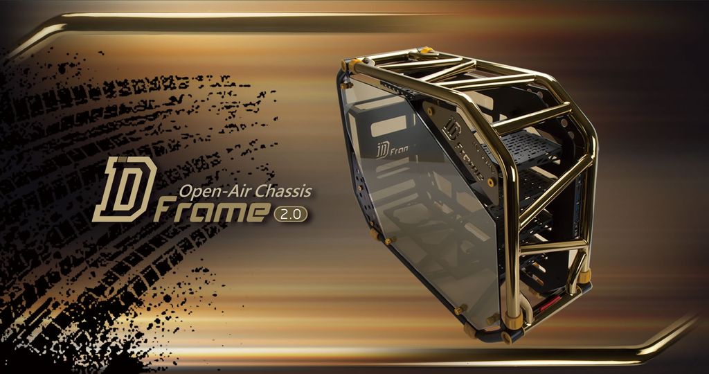 GEARVN Case INWIN D-Frame 2.0 Black/ Gold Platinum