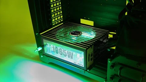 GEARVN - Case INWIN H-Frame 2.0 Black/ Green LED Light
