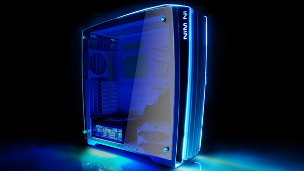 Case INWIN H-Frame 2.0 White/ Blue LED Light giá rẻ – GEARVN.COM