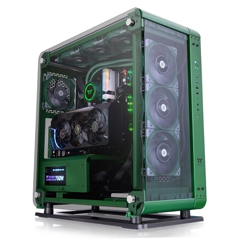 GEARVN Case Thermaltake Core P6 Tempered Glass Racing Green