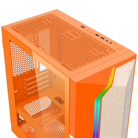 GEARVN Case XIGMATEK GEMINI II ORANGE 3FB - PREMIUM GAMING M-ATX