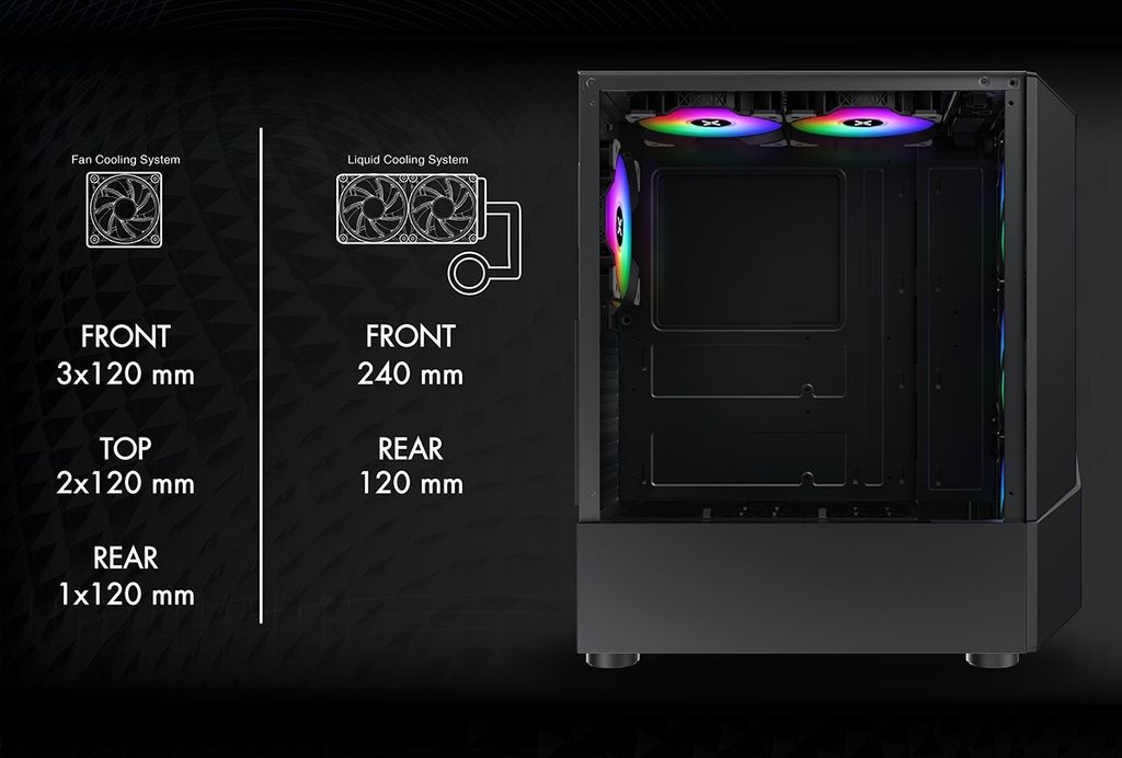 GEARVN - Case XIGMATEK Infinity 1F (1 fan RGB)