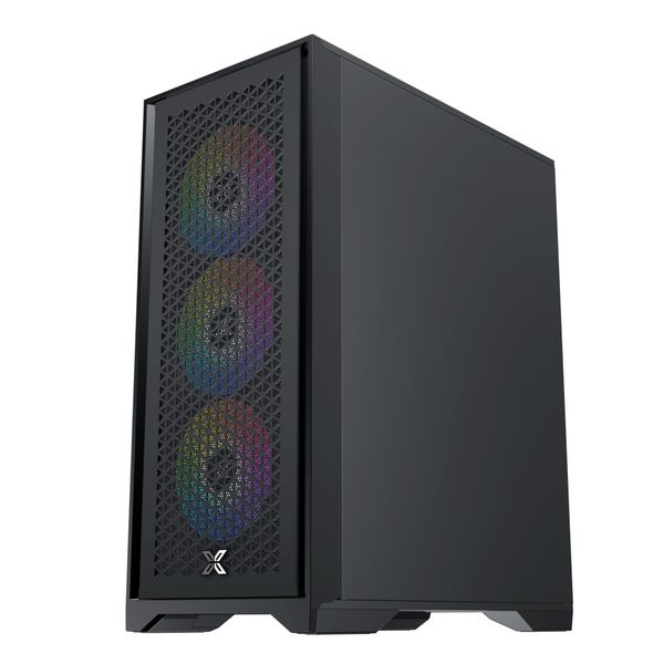 GEARVN - Case Xigmatek LUX S 3FX Black (3 fan RGB)