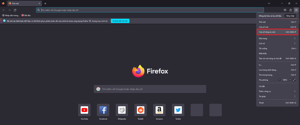 GEARVN - Cách mở tab ẩn danh trên trình duyệt Firefox