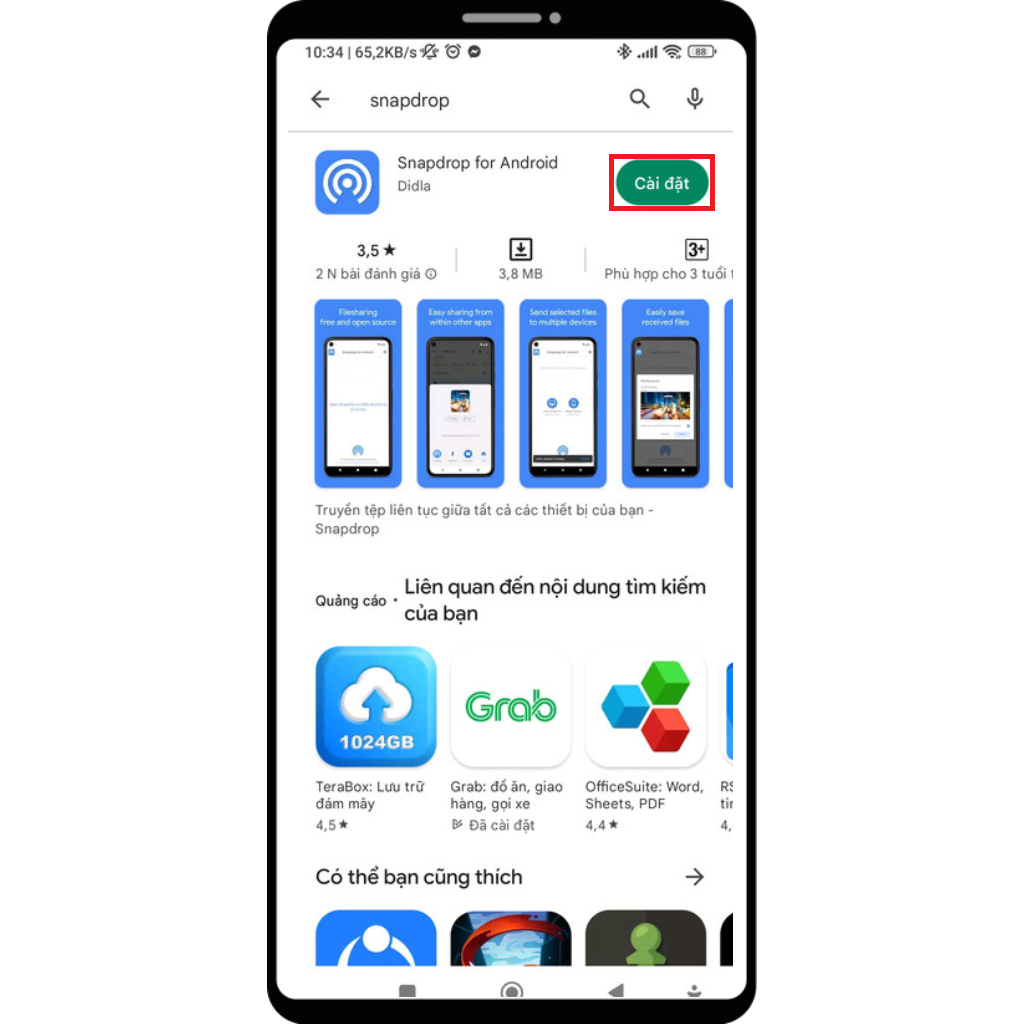 GEARVN - Tải Snapdrop về điện thoại