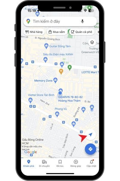 GEARVN - Cách chia sẻ vị trí Google Map trên iPhone
