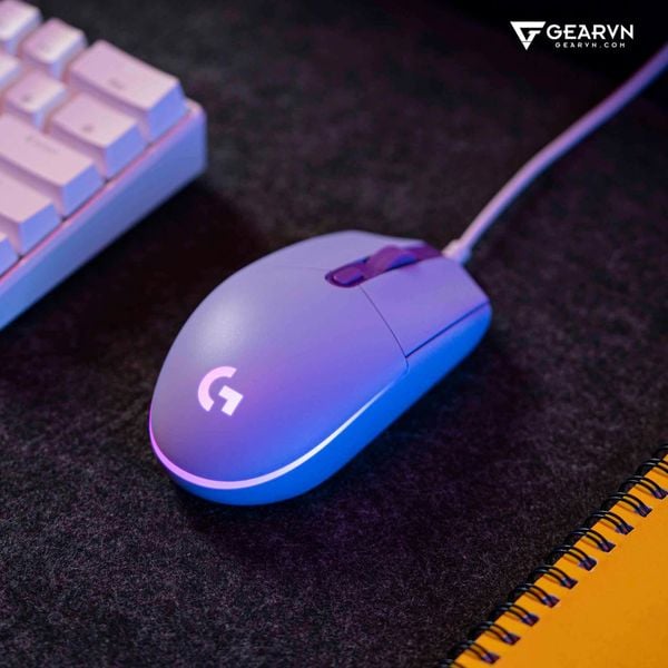 GEARVN - Chuột Logitech G203 LightSync Lilac