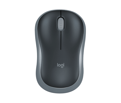 GEARVN - Chuột không dây Logitech M185 Wireless Black/Gray