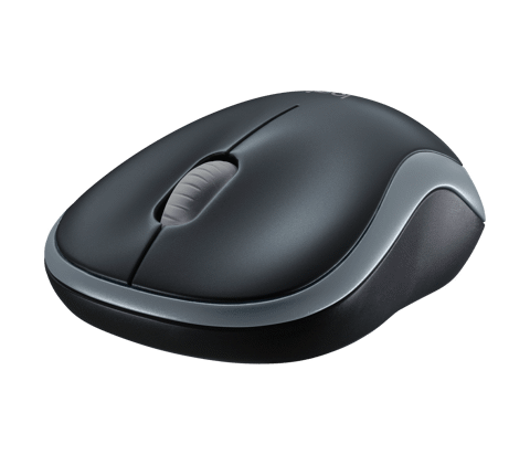 GEARVN - Chuột không dây Logitech M185 Wireless Black/Gray