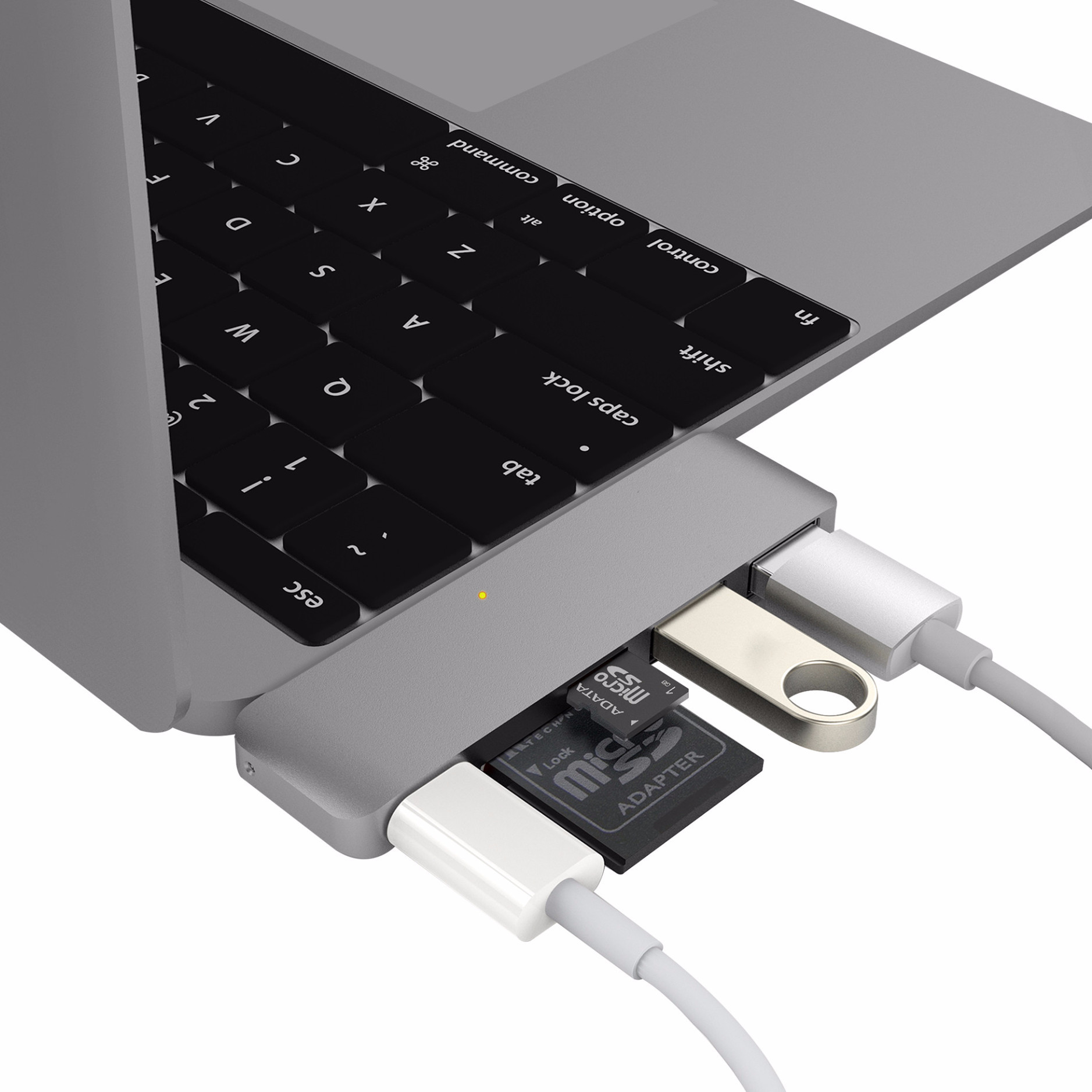 GEARVN.COM Cổng chuyển HyperDrive 5-in-1 USB-C Hub for MacBook, PC & Devices - GN21B