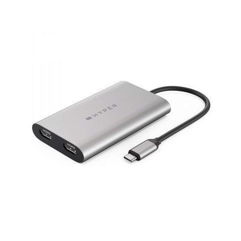 GEARVN Cổng chuyển Hyperdrive Dual 4k HDMI USB-C hub for Macbook M1