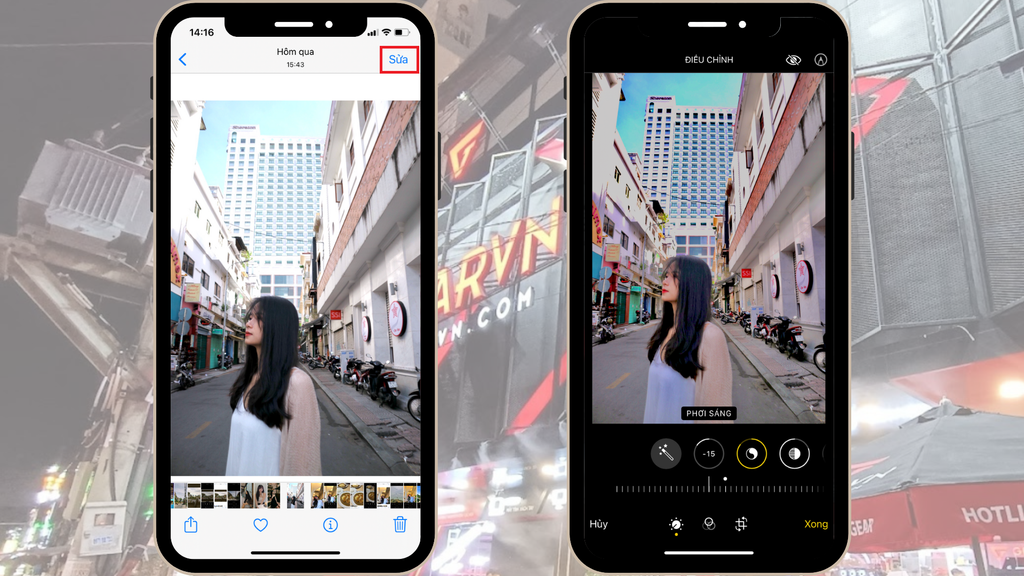 GEARVN - Công thức chỉnh ảnh trên iPhone - Ảnh tone hồng đáng yêu