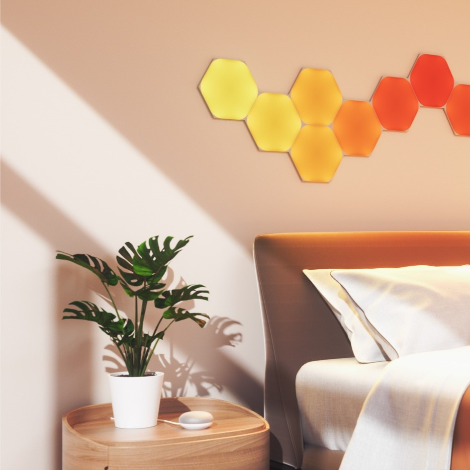 GEARVN Đèn thông minh Nanoleaf Shapes Lục Giác 5 ô đèn