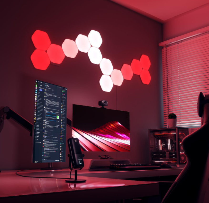 GEARVN Đèn thông minh Nanoleaf Shapes Lục Giác 9 ô đèn