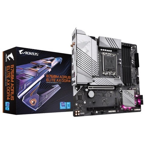 GEARVN - Bo Mạch Chủ Gigabyte B760M AORUS ELITE AX DDR4