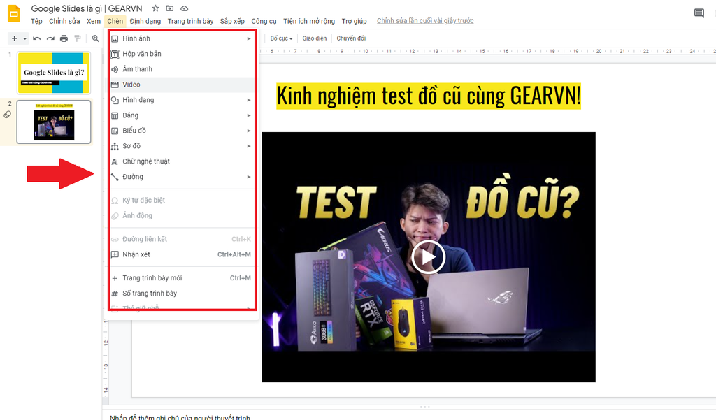 GEARVN - Hướng dẫn sử dụng Google Slides đơn giản