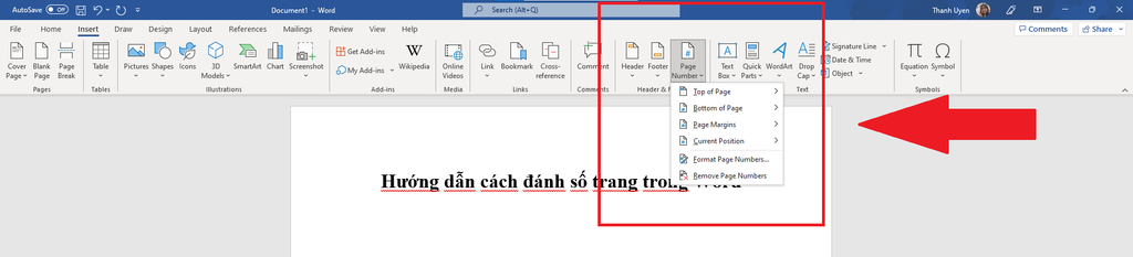 GEARVN - Cách khắc số trang nhập Word kể từ trang đầu tiên