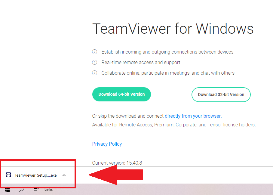 GEARVN - Các bước tải TeamViewer về máy tính Windows