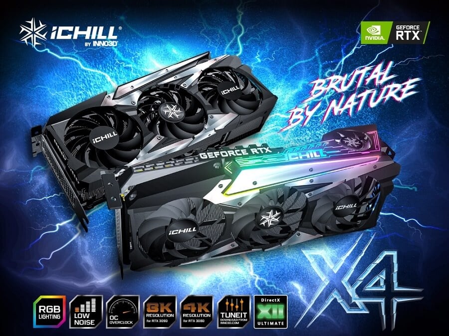 Card màn hình INNO3D GeForce RTX 3080 ICHILL X4