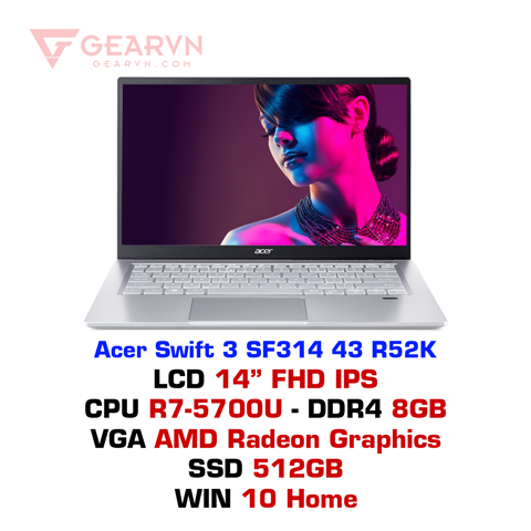 GEARVN Laptop Acer Swift 3 SF314 43 R52K