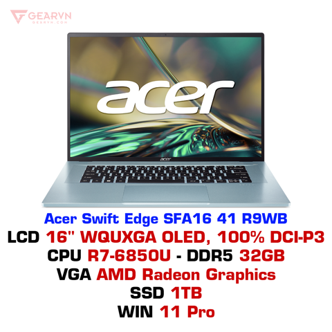 GEARVN - Laptop Acer Swift Edge SFA16 41 R9WB